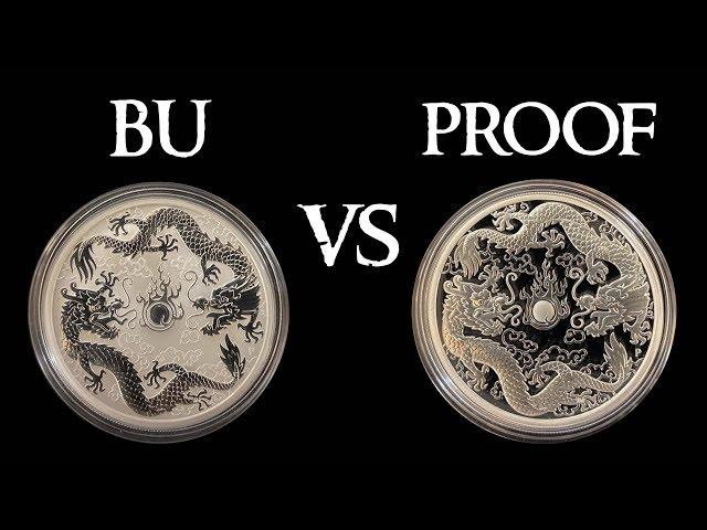 BU VS Proof Silver Coins - 2020 Proof Double Dragon Coin Review