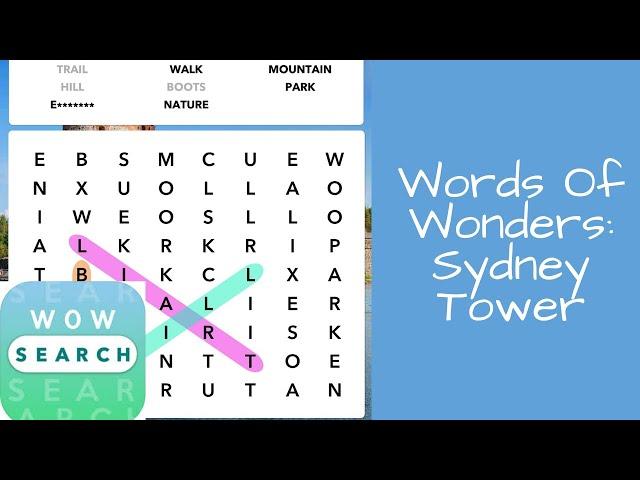 Words Of Wonders: Search - Sydney Tower