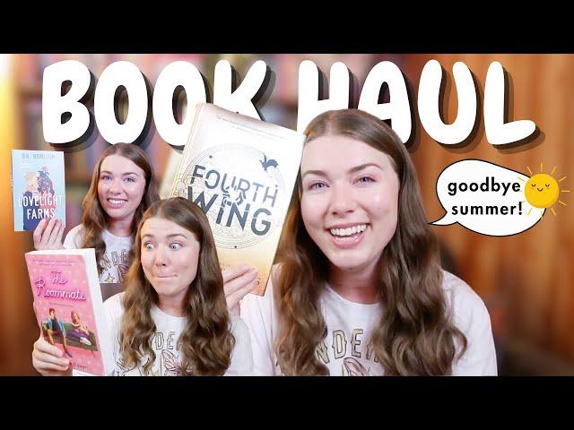 End of Summer Book Haul // Popular booktok + romance + thrifted books