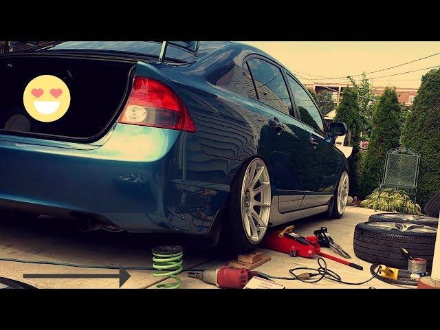 Clean Stanced 8th Gen Civic XXR 527 17x9.75 Recap