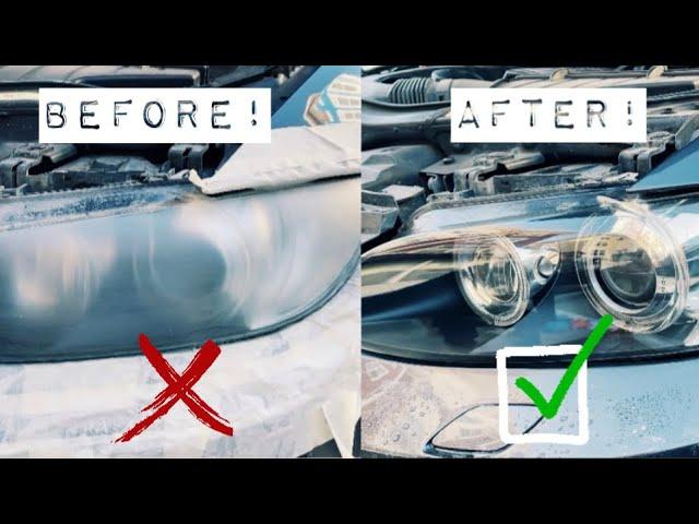 INSANE RESULTS! | How To Restore BMW E90 E92 Headlights