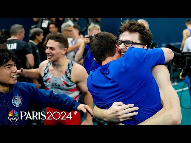 Let's go! Behind the scenes of Team USA's historic men's gymnastics bronze | Paris Olympics