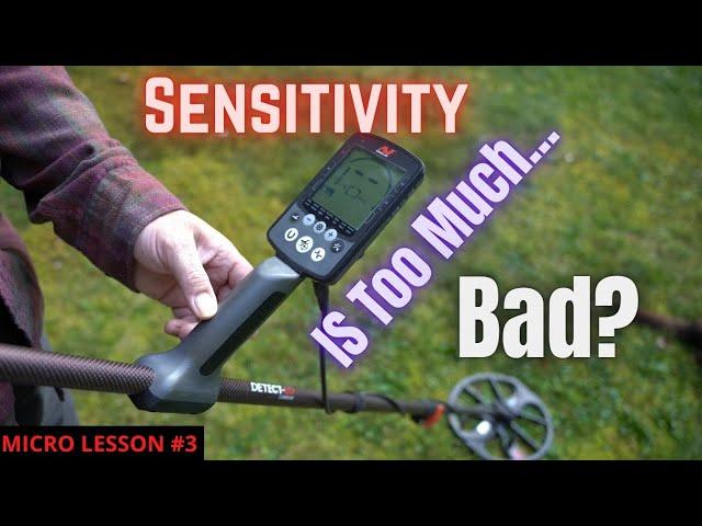 Minelab Equinox 600 and 800 Sensitivity Secrets and More. Micro Lesson #3.