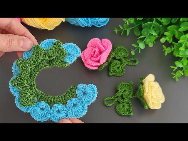 NICE IDEA !Make MONEY with This SUPER EASY Crochet Mini Tulip Keychain!Sell ​​and gift.