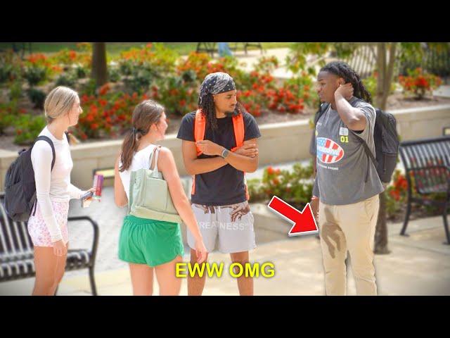 Wetting Myself in Front of College Girls Prank!