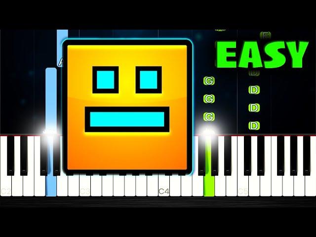 Geometry Dash - Stereo Madness - EASY Piano Tutorial