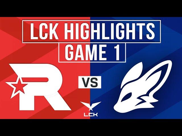 KT vs FOX Highlights Game 1 | LCK 2024 Regional Finals | KT Rolster vs BNK FearX