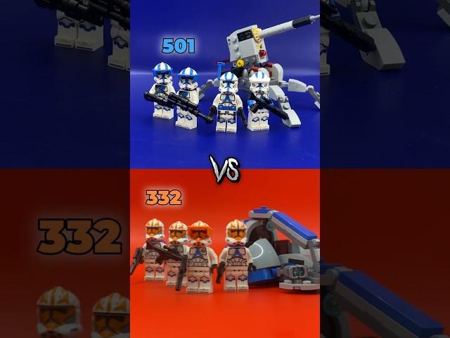 Сравнение БАТТЛ ПАКОВ LEGO STAR WARS - 501 легион против 332 рота! 75345 vs 75359