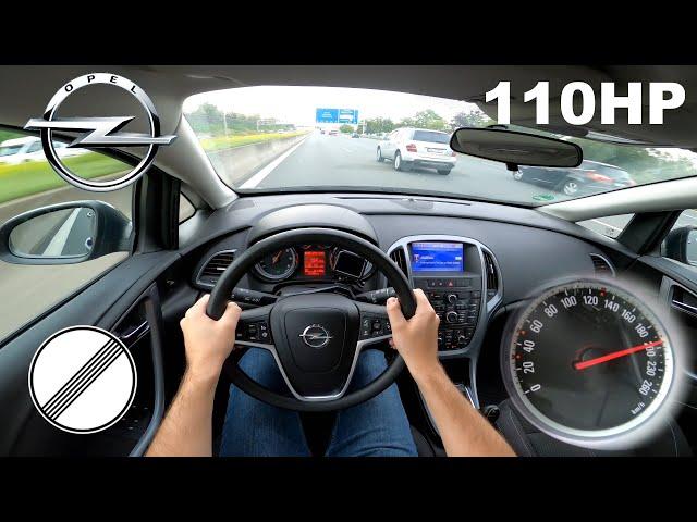 Opel Astra J 1.7 CDTI ecoFLEX 110HP | TOP SPEED ON GERMAN NO LIMIT AUTOBAHN | 207 km/h