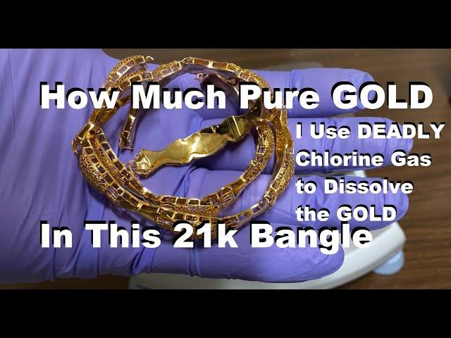 Using DANGEROUS Chlorine Gas to Dissolve Gold