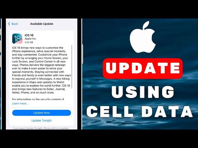 How To Update iPhone Using Cellular Data On iOS 18, iOS 17 & iOS 16!