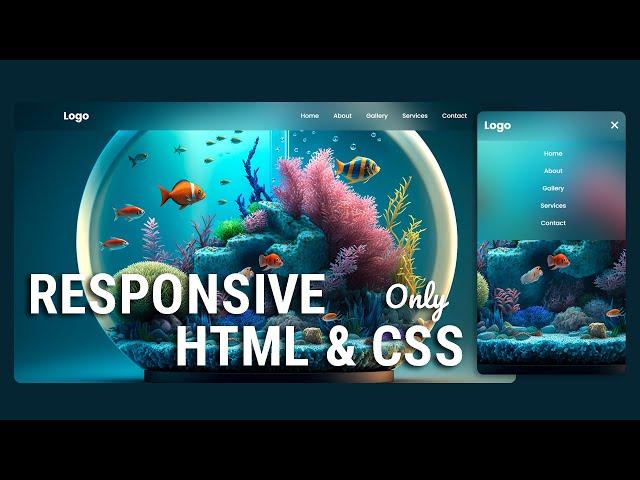 How to Create Responsive Navbar using HTML & CSS