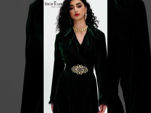 Luxury Reversible Velvet Lace Trench Coat