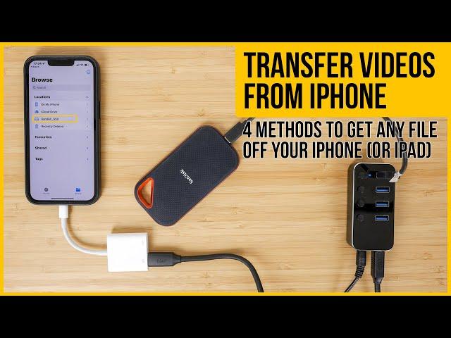 How to transfer videos from iPhone to external SSD, PC or Mac | Inc ProRes | 4 methods compared