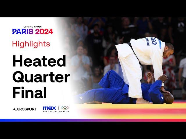 HEATED SCENES! | Judo: Teddy Riner & Guram Tushishvili Clash! | #Paris2024 #Olympics