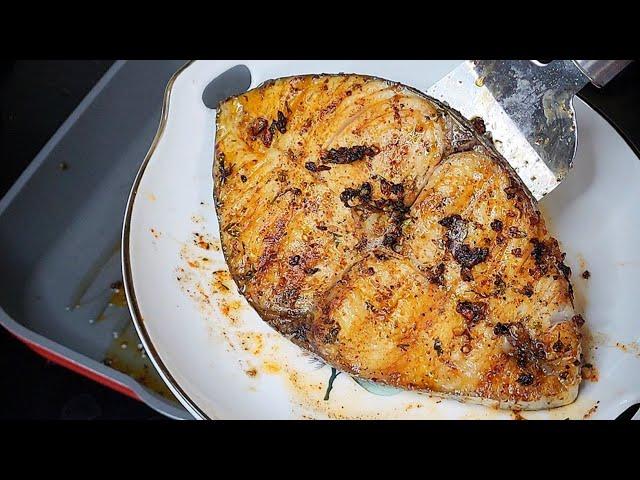 Supertasty grilled fish with simple marinade without oven | pan grilled fish recipe