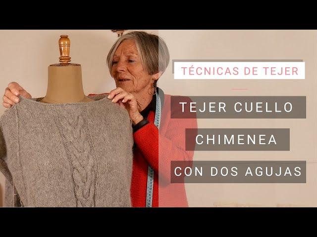 Cómo tejer cuello chimenea  Ideas Lucila para Tejer