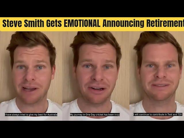 Steve Smith THANKS Virat Kohli Announcing His Retirement From ODI Cricket After Champions Trophy Los