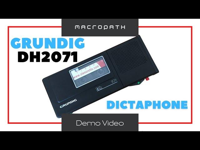 Microcassette Corder Grundig DH2071 Stenorette Vintage Dictaphone