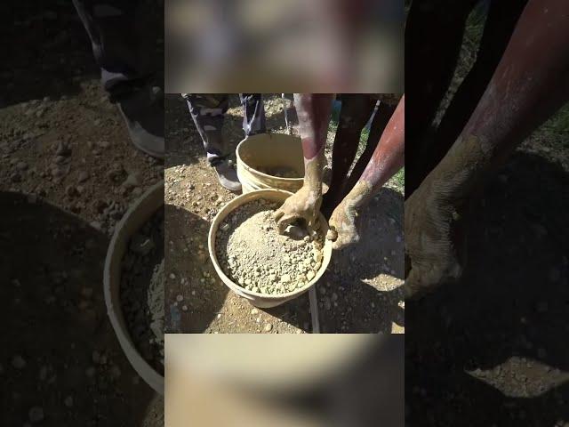 They eat dirt every day. Clay bread in Haiti