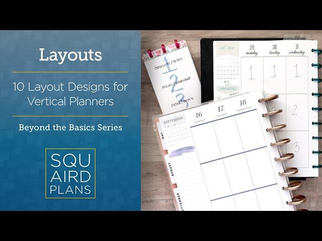 10 Layout Designs for Vertical Planners :: Beyond the Basics :: Happy Planner Vertical