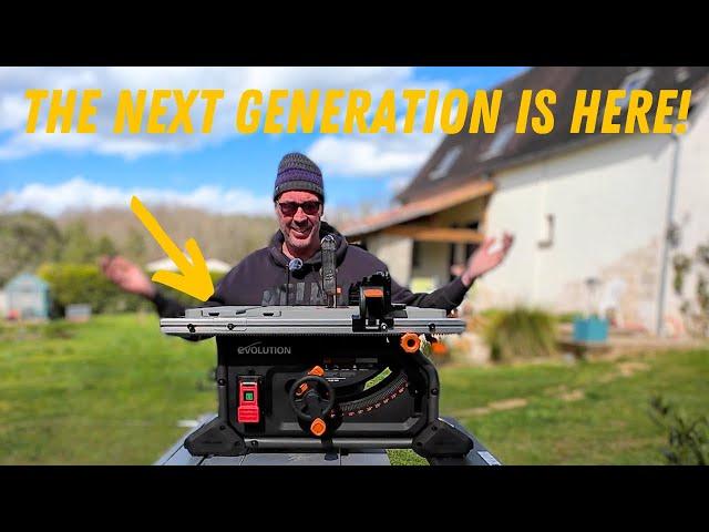 Evolution Power Tools' NEXT GENERATION R255 Jobsite Table Saw. (Gifted)