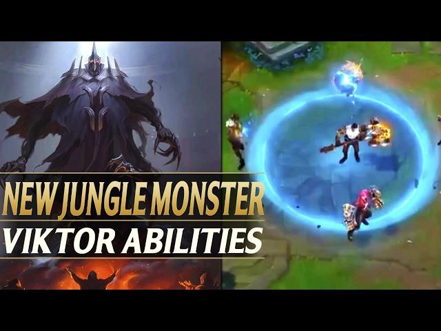 NEW EPIC JUNGLE MONSTER & VIKTOR REWORK INGAME ABILITIES PREVIEW - League of Legends