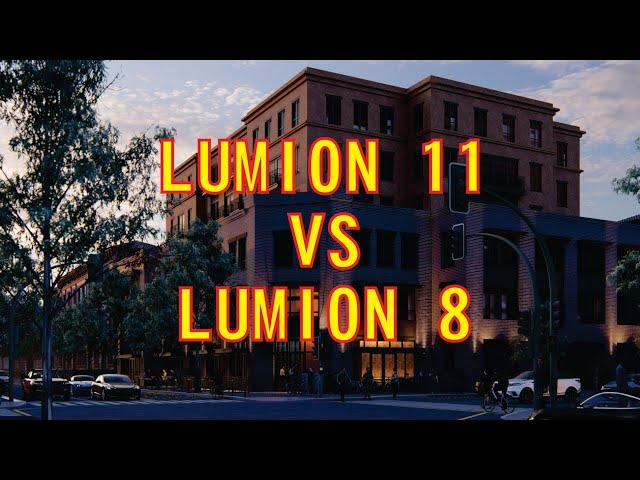 LUMION 8 VS LUMION 11 3D MODELING RENDERING WITH 3D ANIMATION