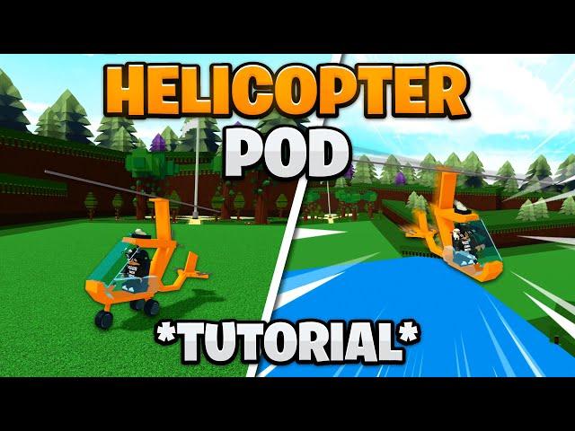 *NEW* HELICOPTER POD TUTORIAL!! | Build a boat for Treasure