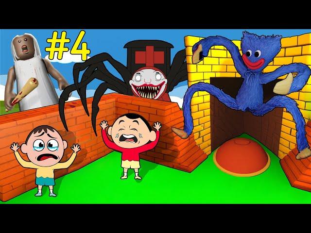 BUILD TO SURVIVE In Roblox Part 4 - Choo Choo Charles Monster | Khaleel and Motu Gameplay