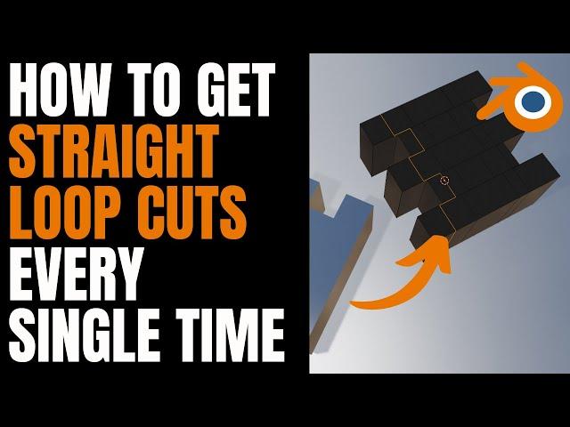 How to get straight loop cuts every single time in blender