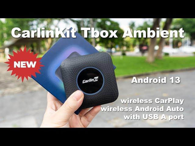 NEW! CarlinKit Android 13 wireless Carplay/Android Auto TV Box with USB A Port for Youtube/Netflix