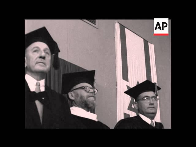 BEN GURION RECEIVES DOCTORATE - NO SOUND