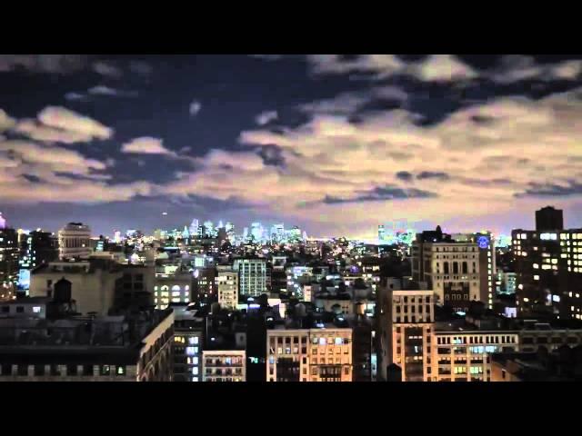 День-ночь, говод "Фоновое видео Timelapse New York City USA Таймлапс"