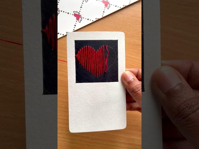 ️Beautiful thread heart card with working spotify code | Art beats