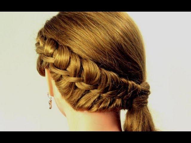 Прическа на каждый день. Плетение "Венок". Hairstyle for every day