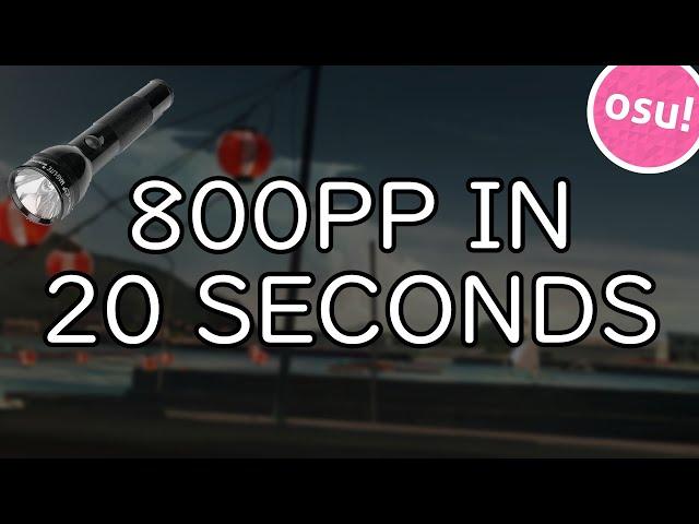 800pp in 20 SECONDS!? (Harumachi Clover +HDDTHRFL #1)