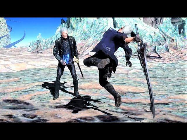 Duel edit Nero vs Vergil - Gameplay cut stylish showcase | Devil May Cry 5 fight