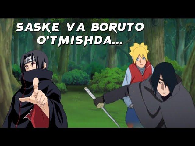 Saske va Boruto Itachiga to'qnashib qolishdi |Naruto Fan Art uzbek tilida.