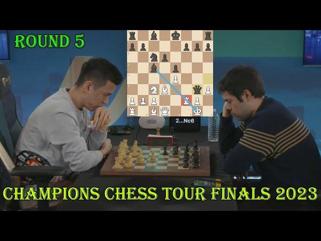 Nodirbek Abdusattorov vs Hikaru Nakamura || Champions Chess Tour Finals 2023 - R5 - G1