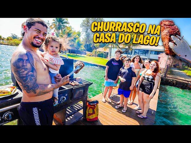 CHURRASCAO PRA MINHA FAMILIA NO LUGAR MAIS INUSITADO DA CASA DO LAGOTODO MUNDO AMOU....