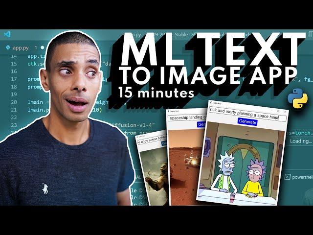 I tried to build a ML Text to Image App with Stable Diffusion in 15 Minutes