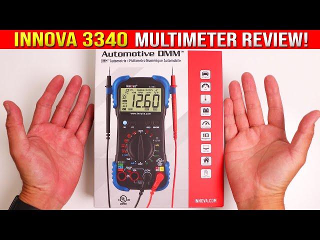 Innova 3340 Multimeter Review (DC/AC, Current, Hertz, Pulse Width, Duty Cycle, RPM, Dwell, Temp)