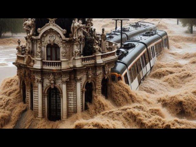 Historic flood in Spain. State of emergency and mass evacuation declared