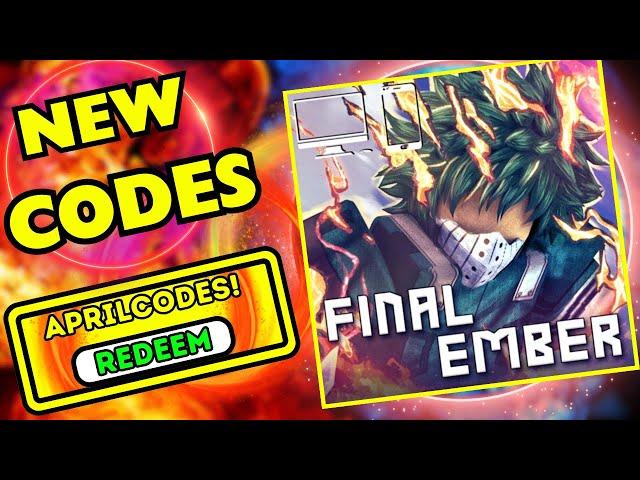 [CODES] Hero Academia Final Ember CODES 2024! Roblox Codes for Hero Academia Final Ember