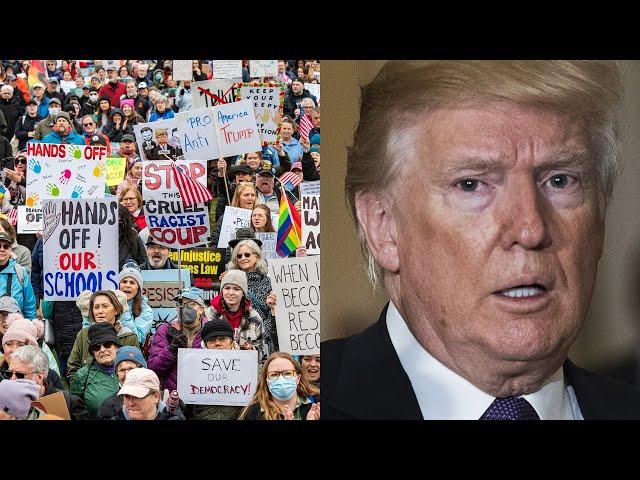 Trump in PANIC as protests ERUPT across America