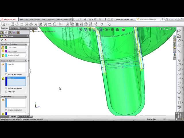 SolidWorks 2013 Tutorial | Lip And Groove