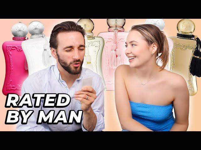 MAN REACTS TO ALL PARFUMS DE MARLY PERFUMES | Delina, Valaya, Oriana etc.