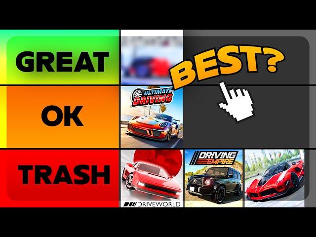 Ranking ROBLOX Car Games! (Tier List)