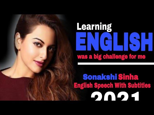 Sonakshi Sinha Motivation Speech || English Speech || Learn English With Subtitles || #englishspeech